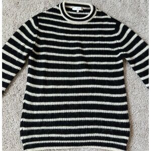 iro shelton sweater Striped Pullover Size M Black White Coastal nautical Women's